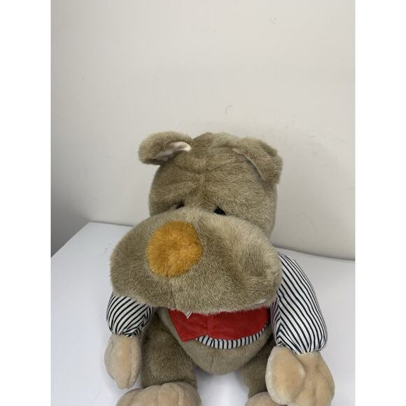 Toys House Dog Bear Plush 12” Stuffed Animal Plush Toy Vintage Red Vest Rare - Picture 2 of 8